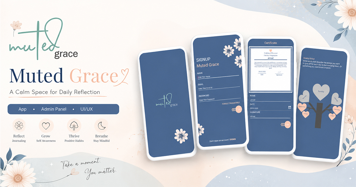 Muted Grace Daily Journal App